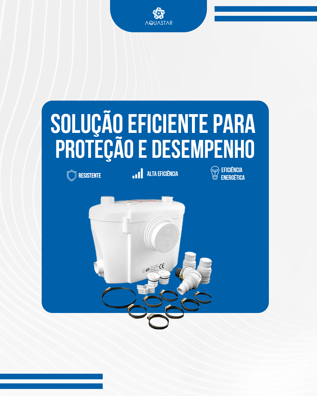 Triturador Sanitário Aquastar: eficiência, proteção e continuidade no bombeamento