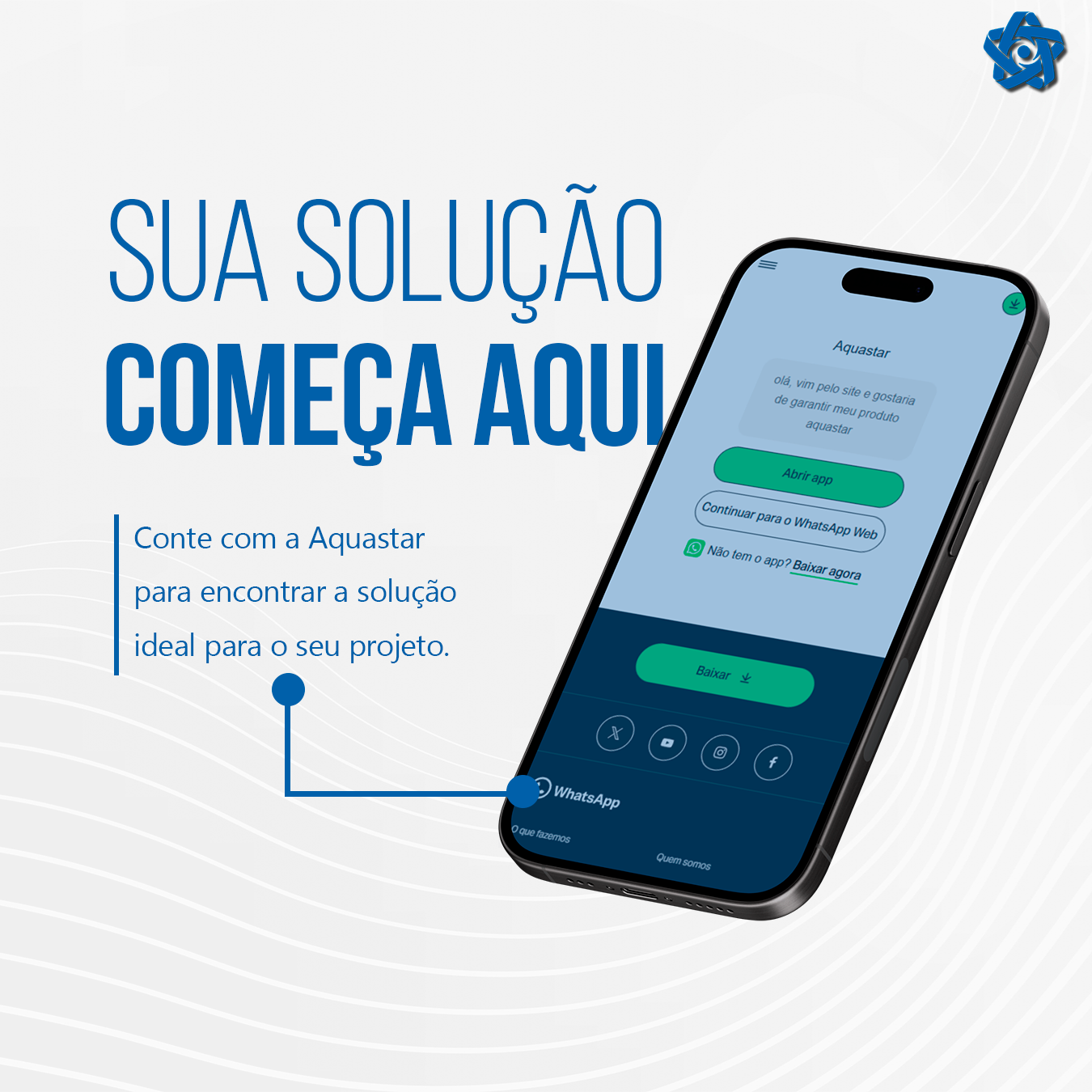 Entre em contato com a Aquastar!