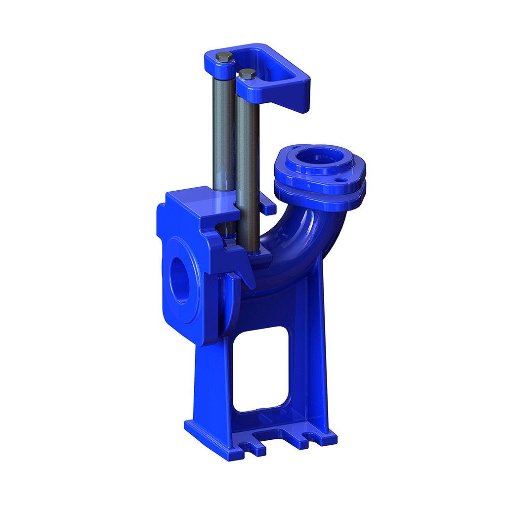 Pedestal para bomba 2″ – Descarga horizontal